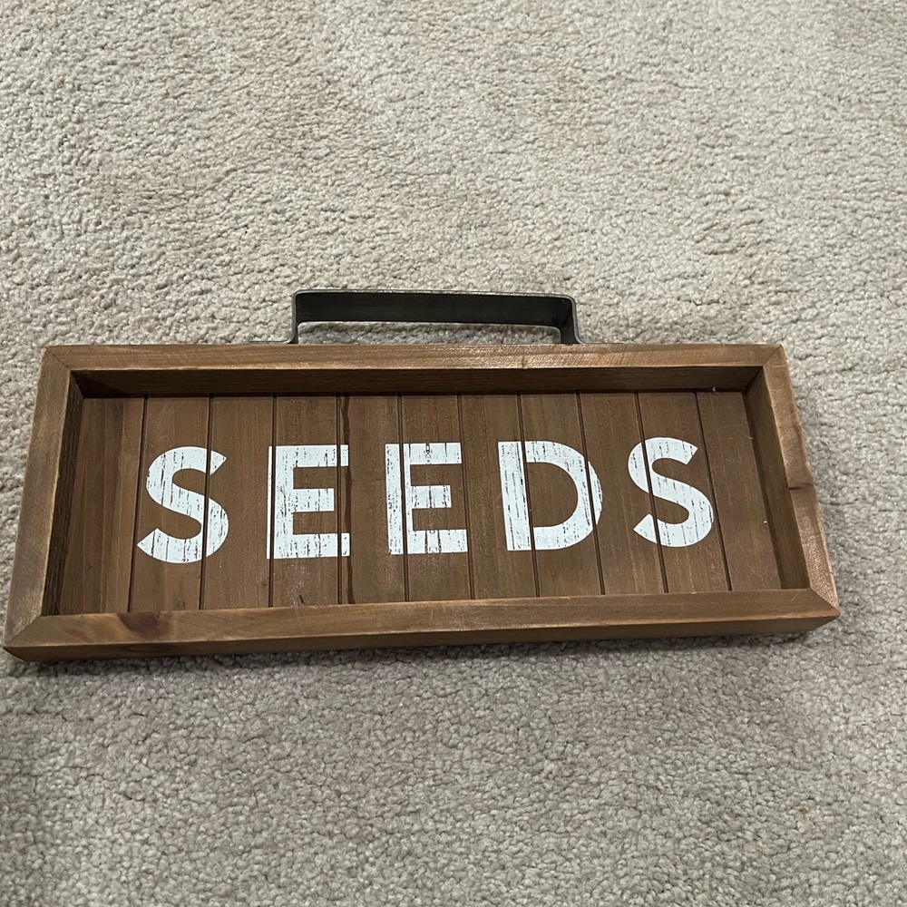 Wooden Seed Sign